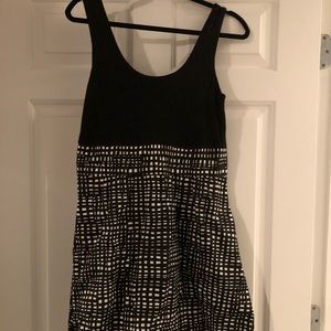 Black and white theory dress